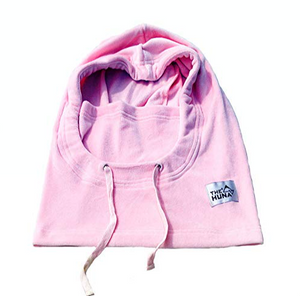 Pink - Normal Fleece Helmet Hoodie