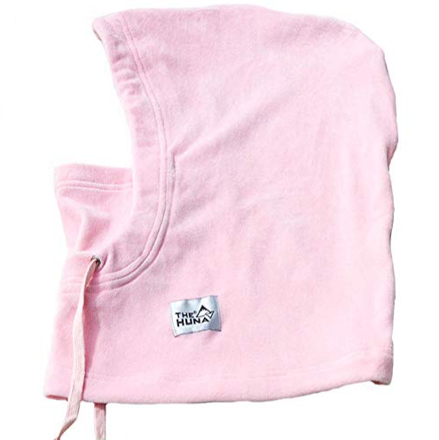 Pink - Normal Fleece Helmet Hoodie