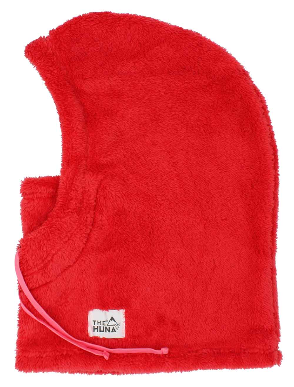 Bright Red - Fuzzy Fleece Helmet Hoodie