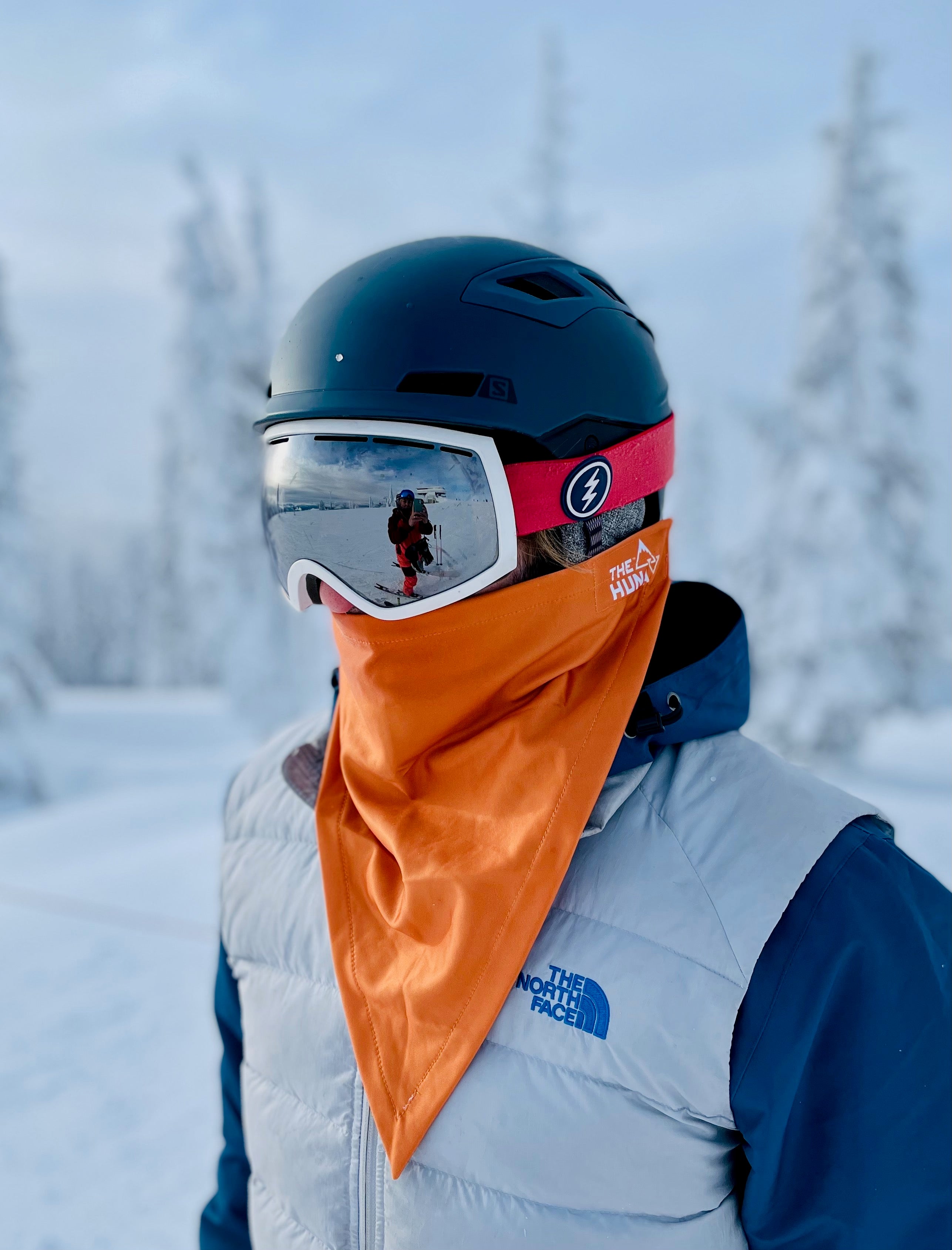 facemask snowboard helmet Burnt Orange Bandanna Style Ski / Snowboarding Mask