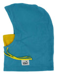 Light Blue with Yellow Mouth & Yellow Strings - Normal Fleece Helmet Hoodie